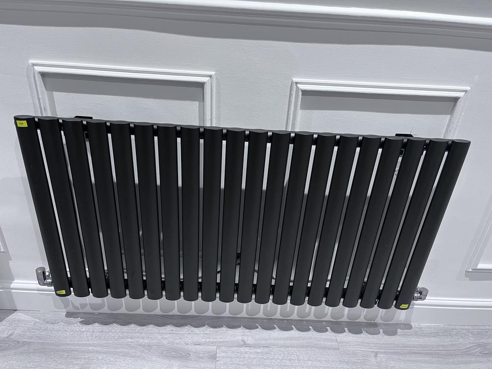 Anthracite designer radiator supplied and fitted